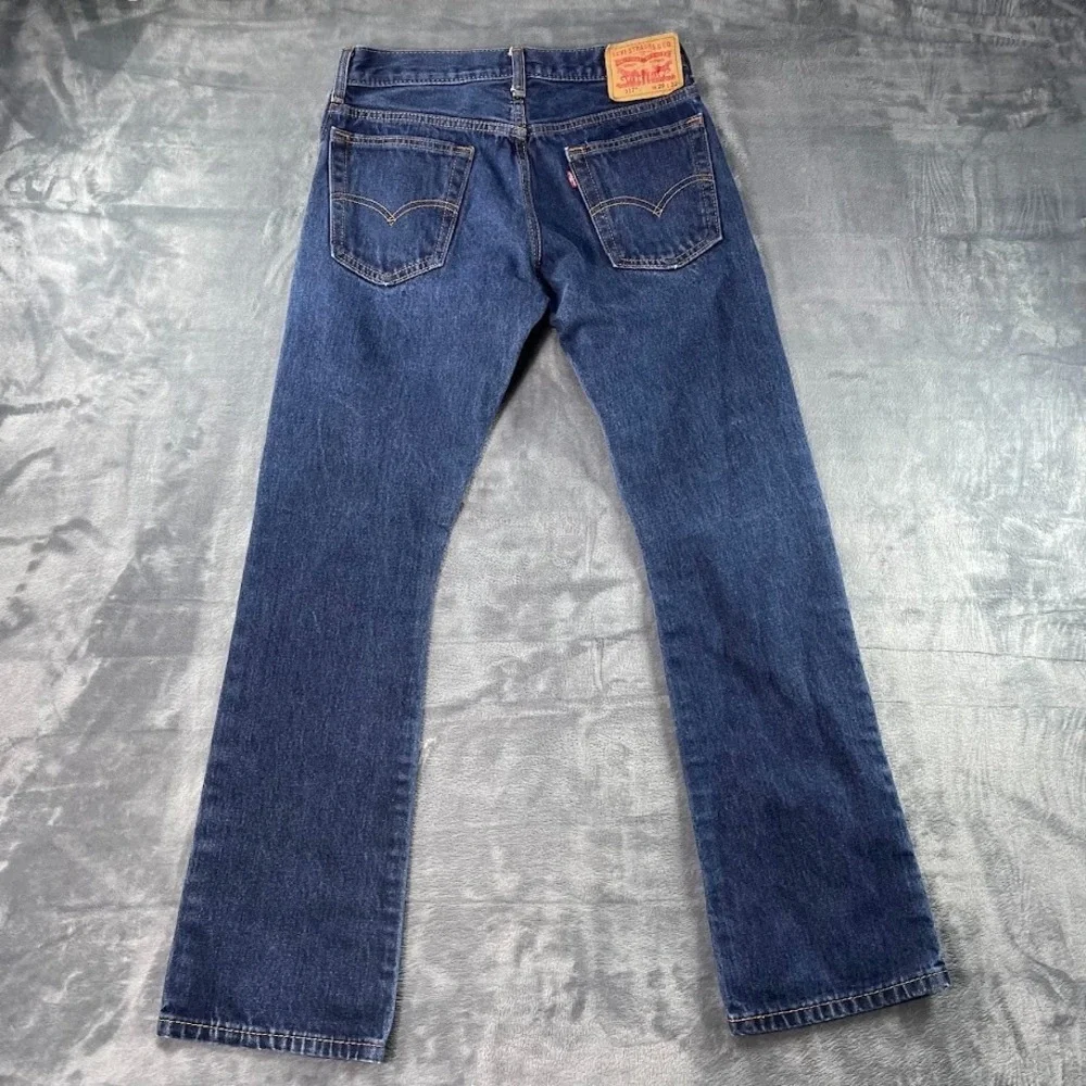Levis 517 Bootcut Denim Jeans 29x32 Mens Dark Wash Blue Western Cowboy Bootcut